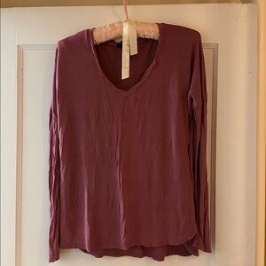 Forever 21 Long Sleeve Tee - Burgundy